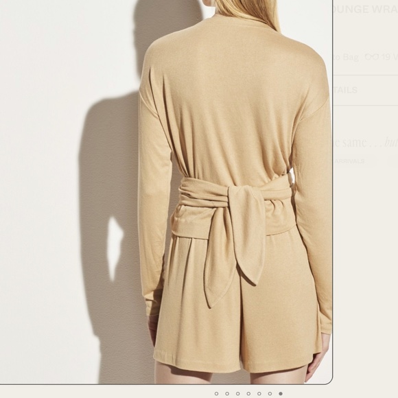 $110 Women's Vince Pull-On Oversized Lounge Shorts XS In Beige - Picture 2 of 7